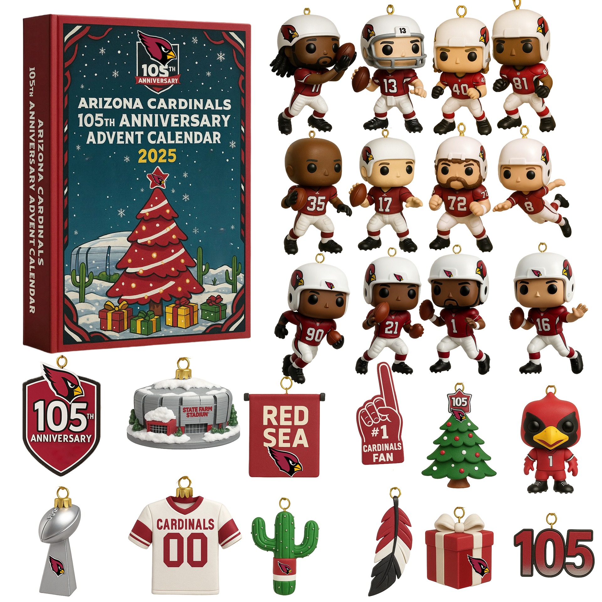 Arizona Cardinals 105th Anniversary Advent Calendar 2025