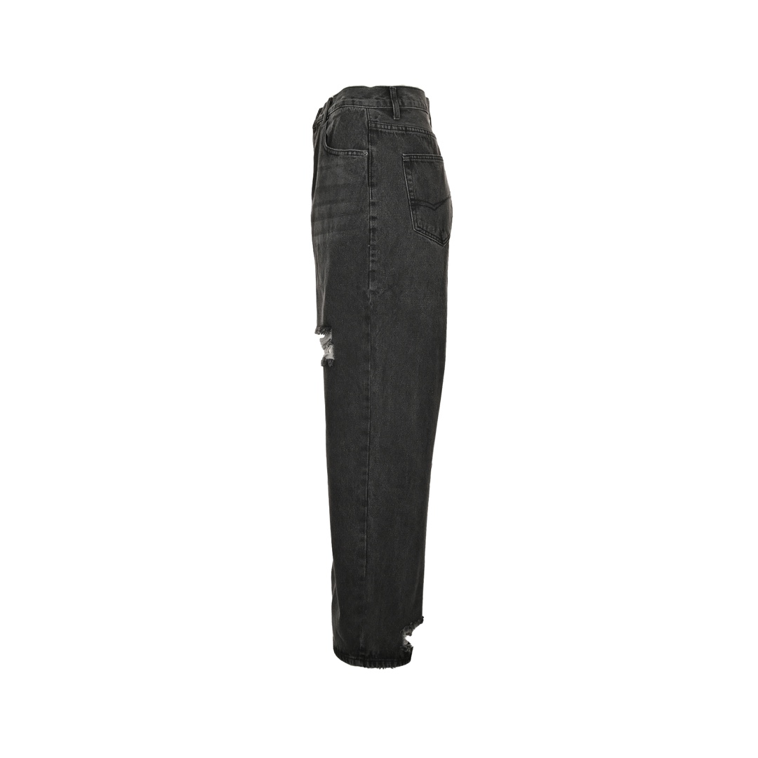 Balenciaga distressed wide-leg jeans