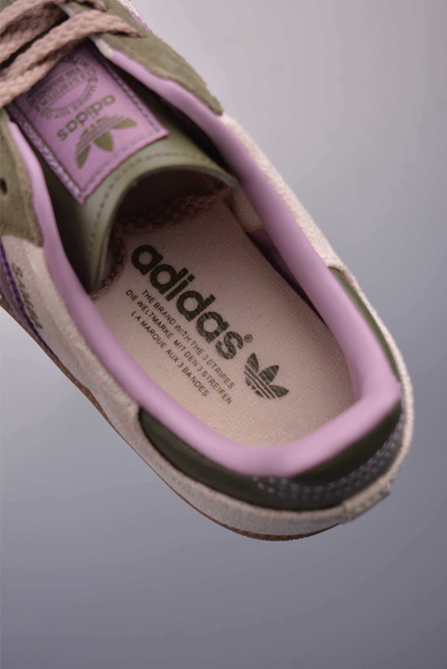 Adidas Originals Samba OG sports sneakers Wonderland Green Purple Beige White JP5675