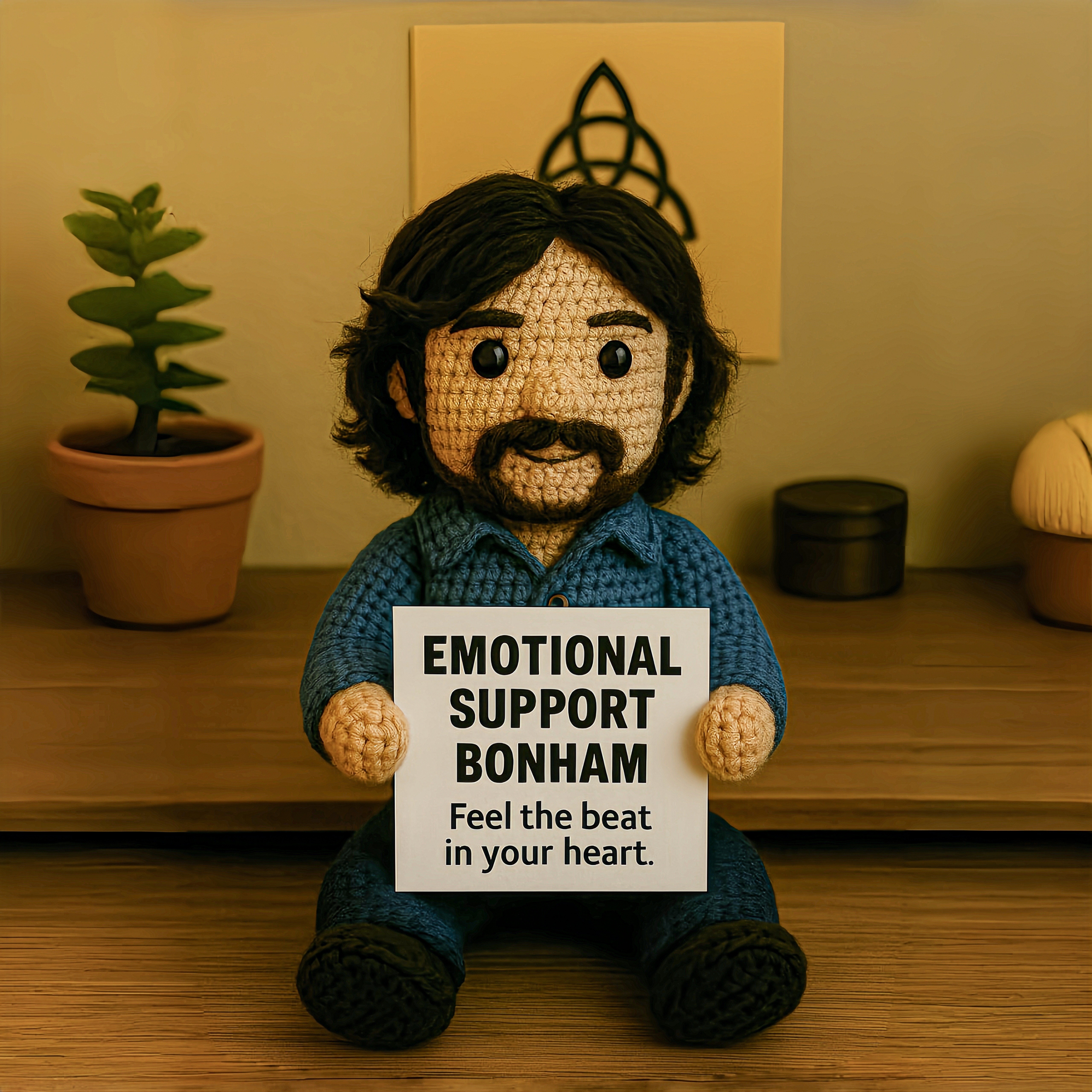 Led Zeppelin Emotional Support Crochet Dolls