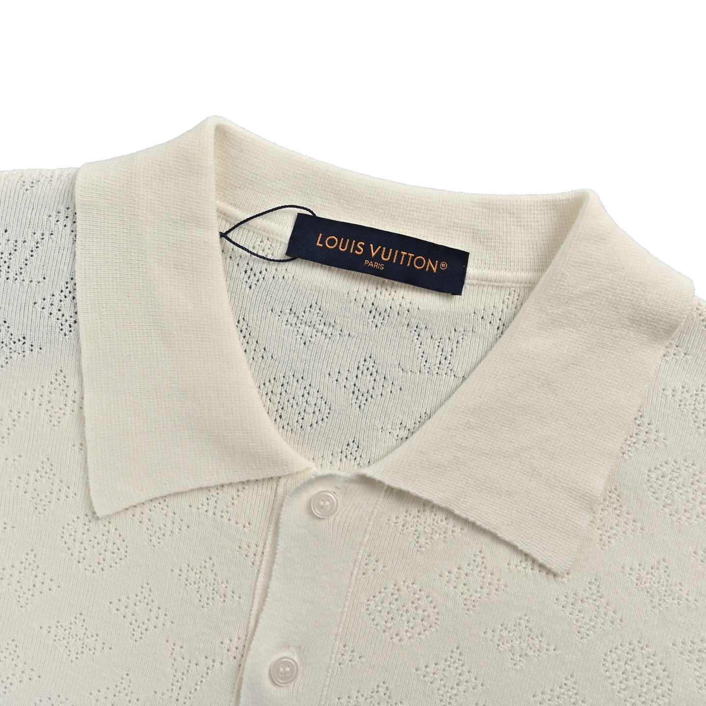 Louis Vuitton 24ss hollow monogram knitted short-sleeved cardigan