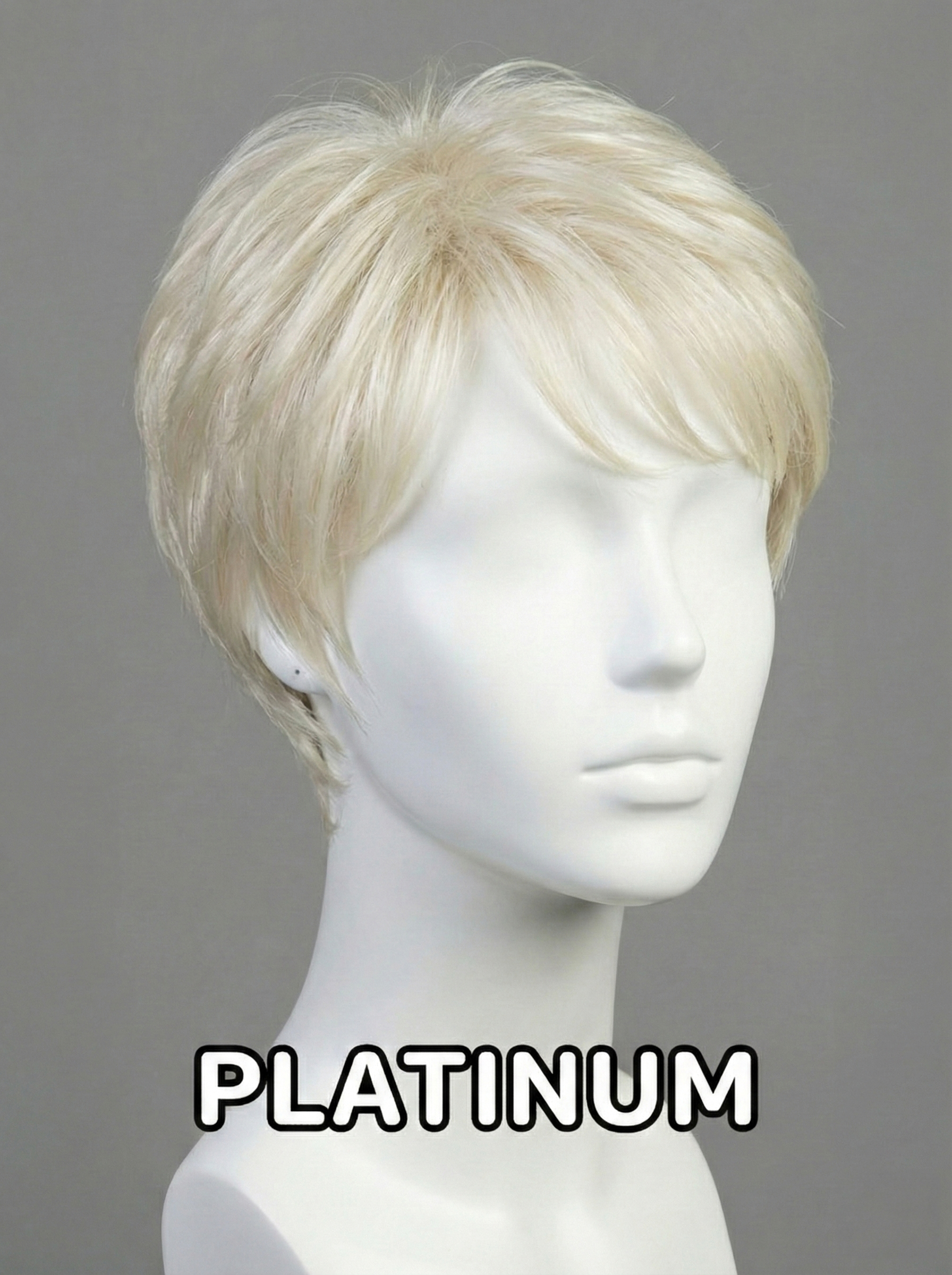 Textured Pixie Wig with Brown Highlights