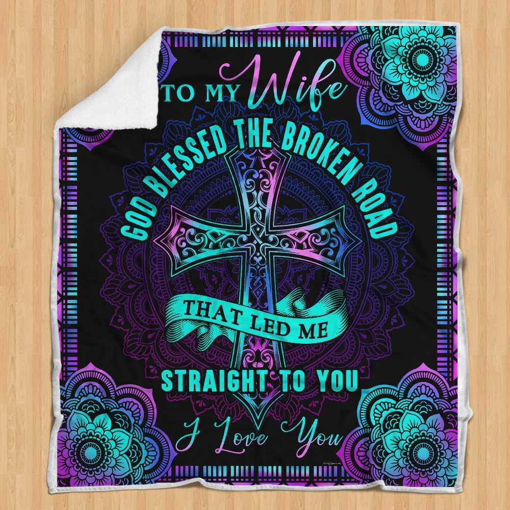 To My Wife Sofa Throw Blanket