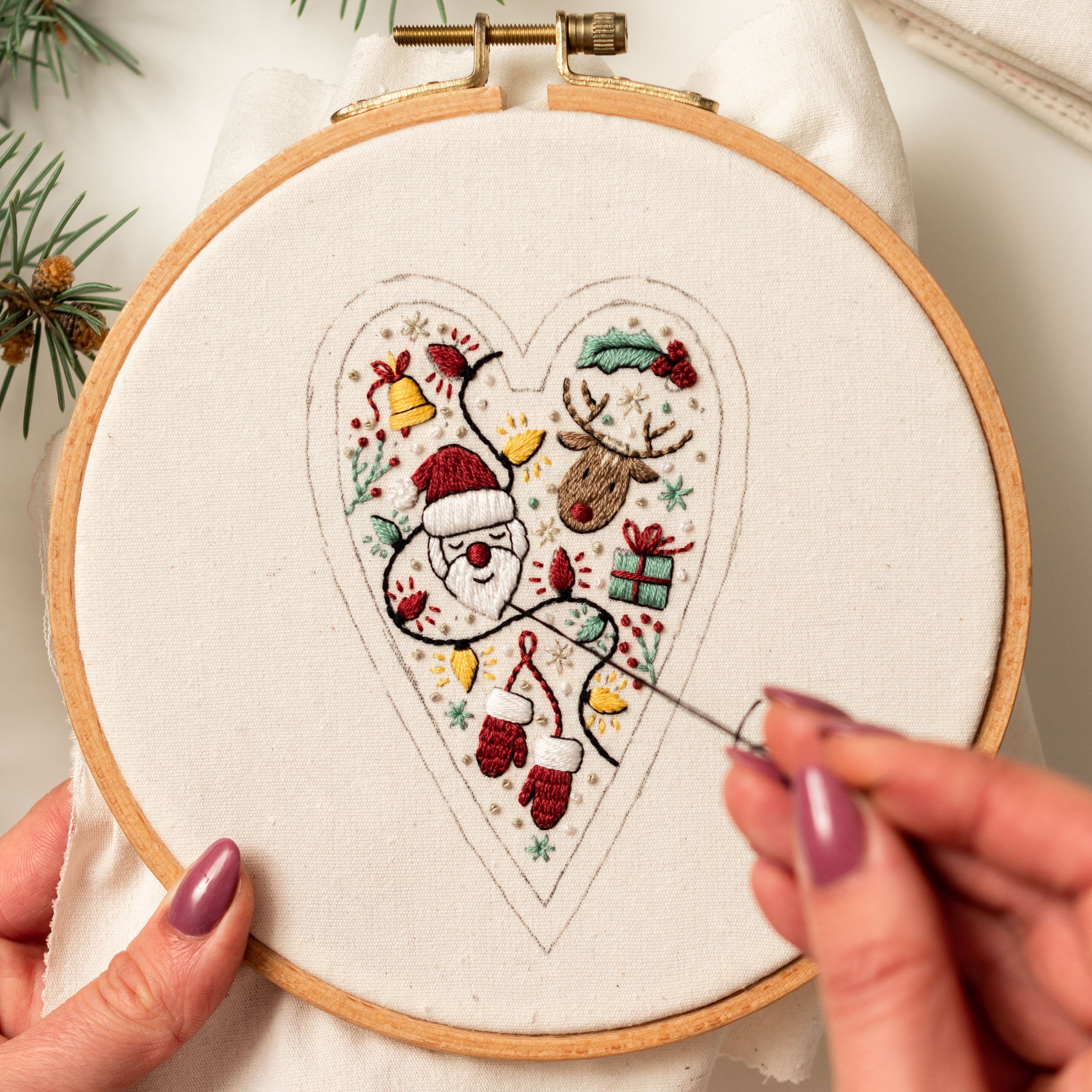 🎅2024 Christmas Promos🔥DIY Ornament for Christmas in the shape of a heart