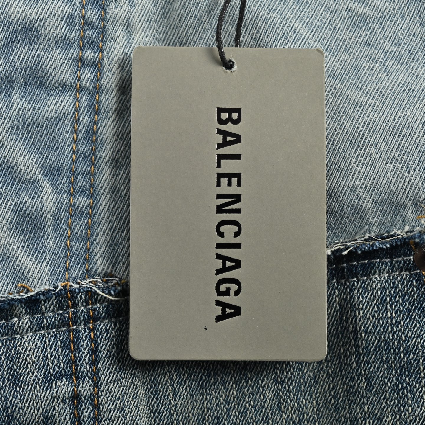 Balenciaga 24Fw patchwork washed jeans