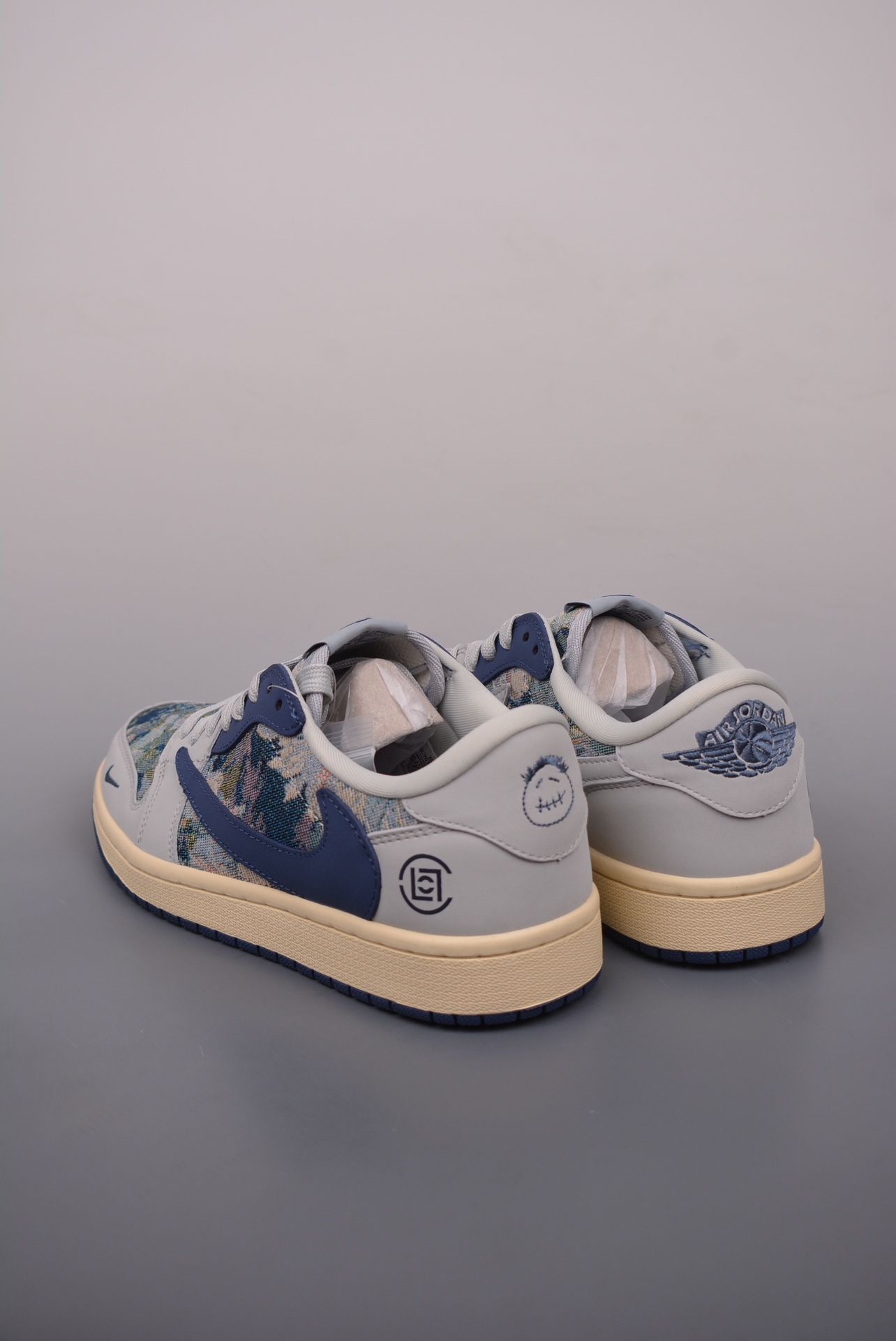 CLOT x Travis Scott x Nike Air Jordan 1 Low OG Blue Secret Forest JH6088