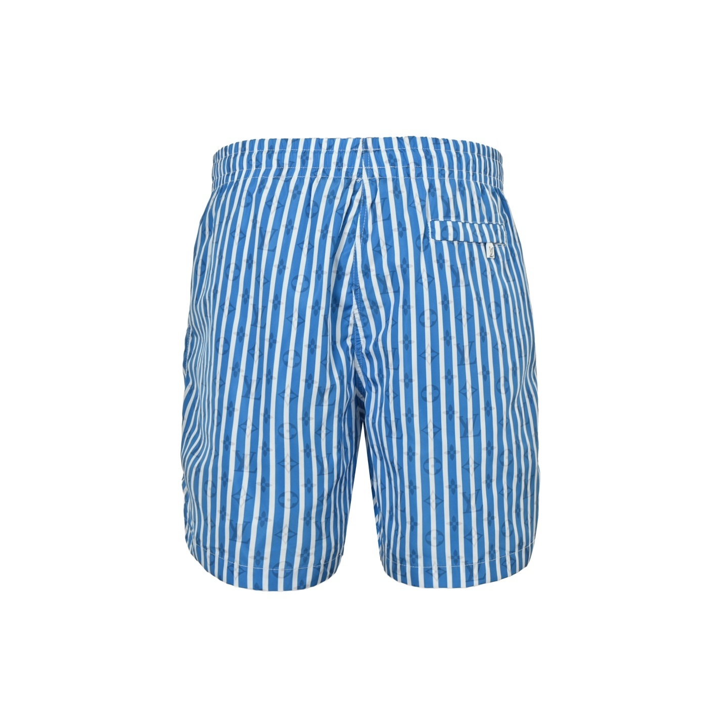 Louis Vuitton 25ss blue striped shorts with obscure monogram