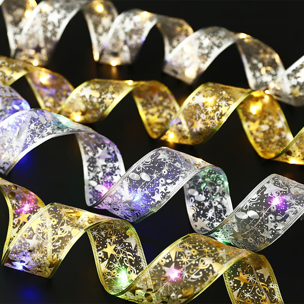 🎄Early Christmas Sale 49% OFF🎄Christmas Ribbon Fairy Lights