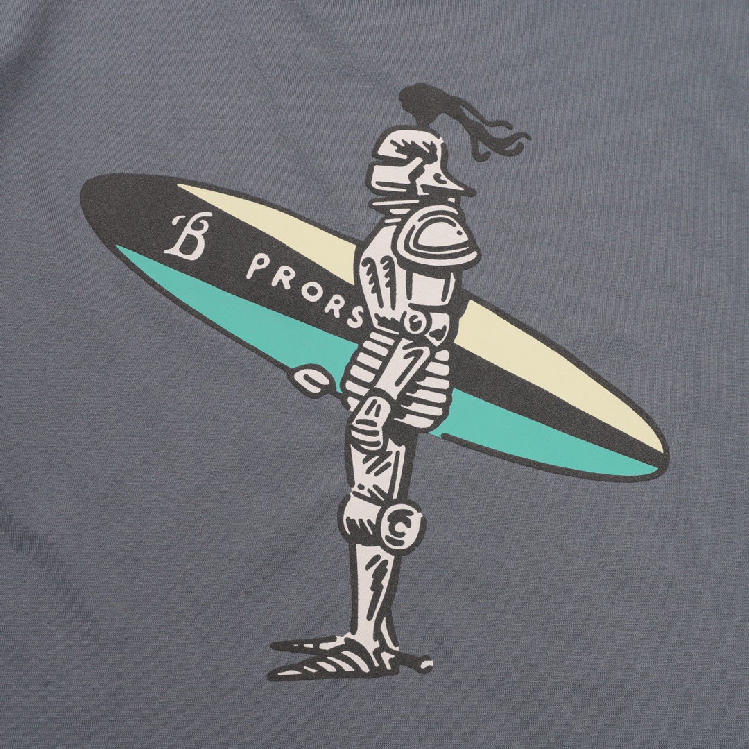 Burberry 25ss knight skateboard foam print short sleeve