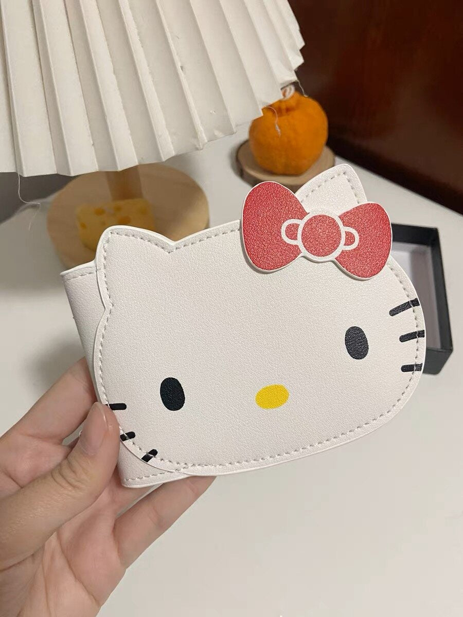 Hellokitty Business Card Organizer Card Holder Book Case PU Leather Organization Binder Name ID Card Holder Women