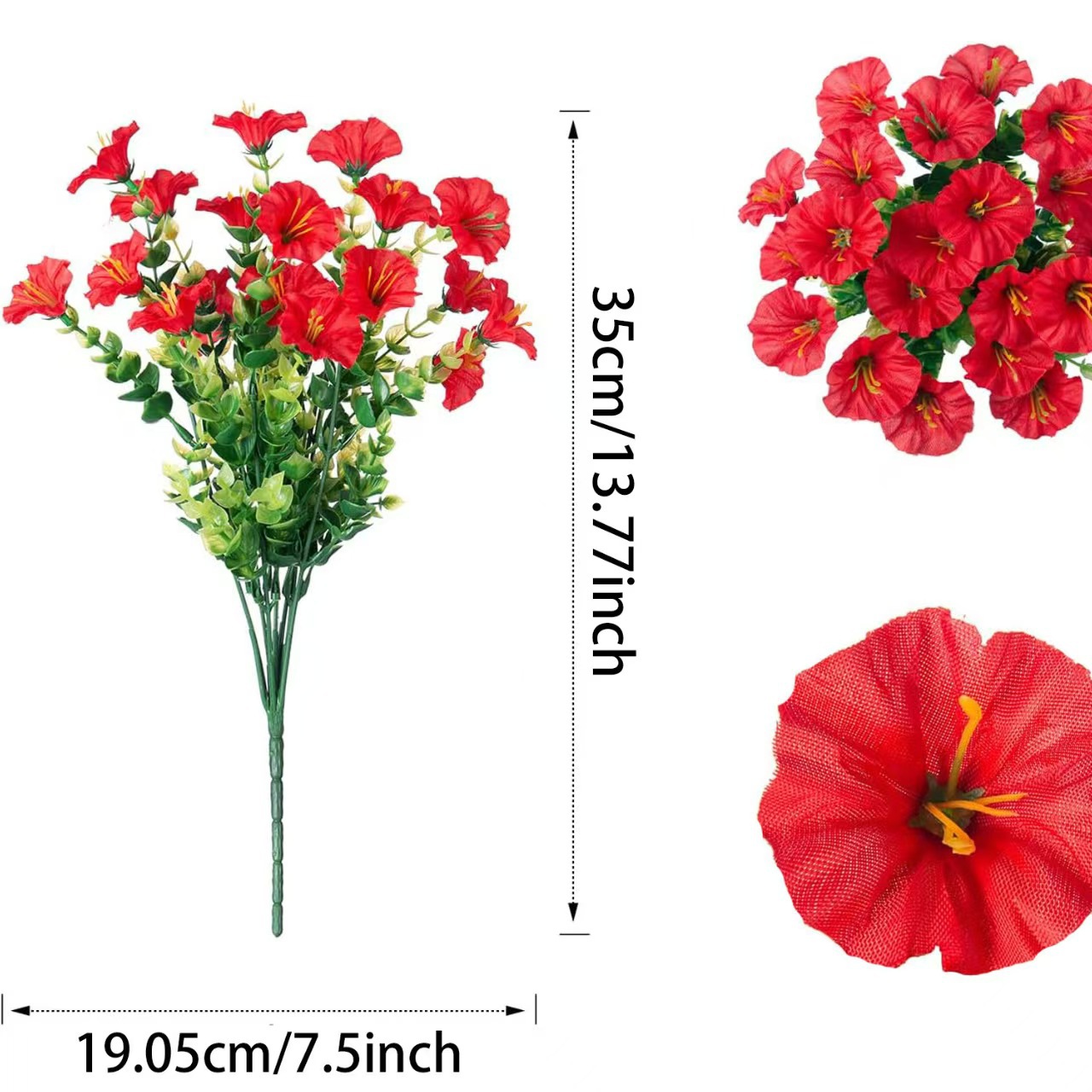 🌸 Hanging Artificial Colourful Morning Glory Basket-💥UV resistant, Waterproof，Windproof