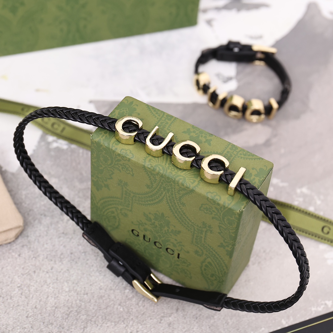 Gucci choker black collar necklace