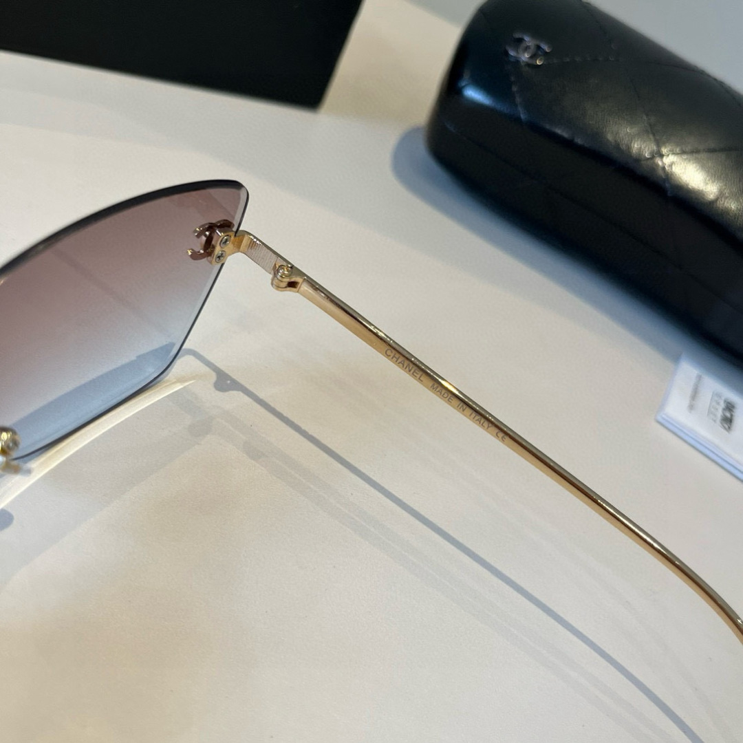 Chanel rimless sunglasses