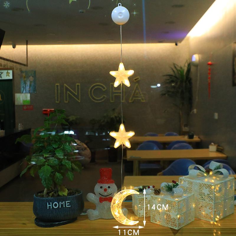 LED Decorative Light Christmas Suction Lamp Creative Light (3 pieces)