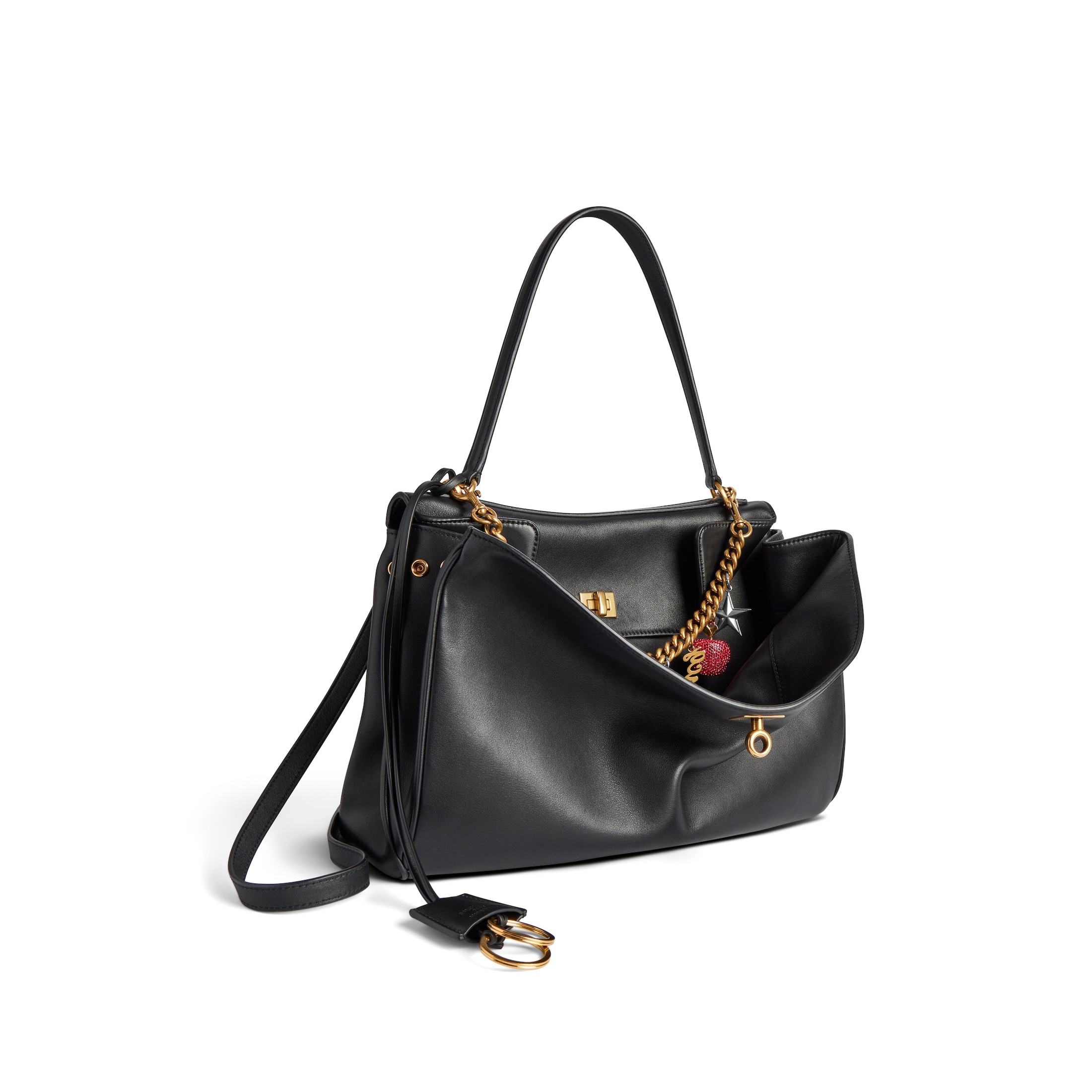 Balenciaga Women's Rodeo Handbag Medium With Ny Souvenirs Charms7897722ABNA1000