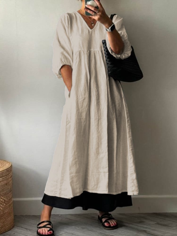 Women's Casual Loose Cotton Dress