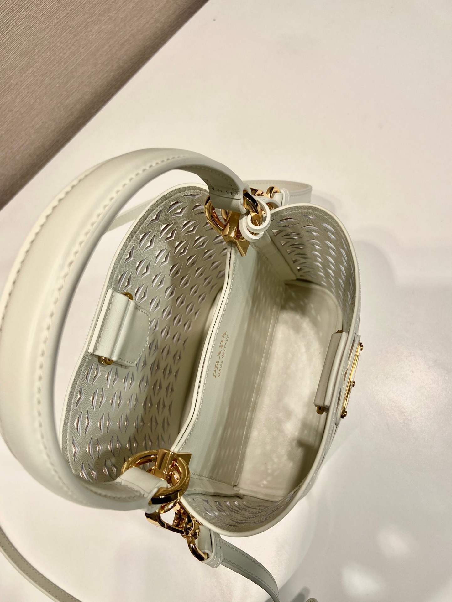 Prada hollow bucket bag 1BA217