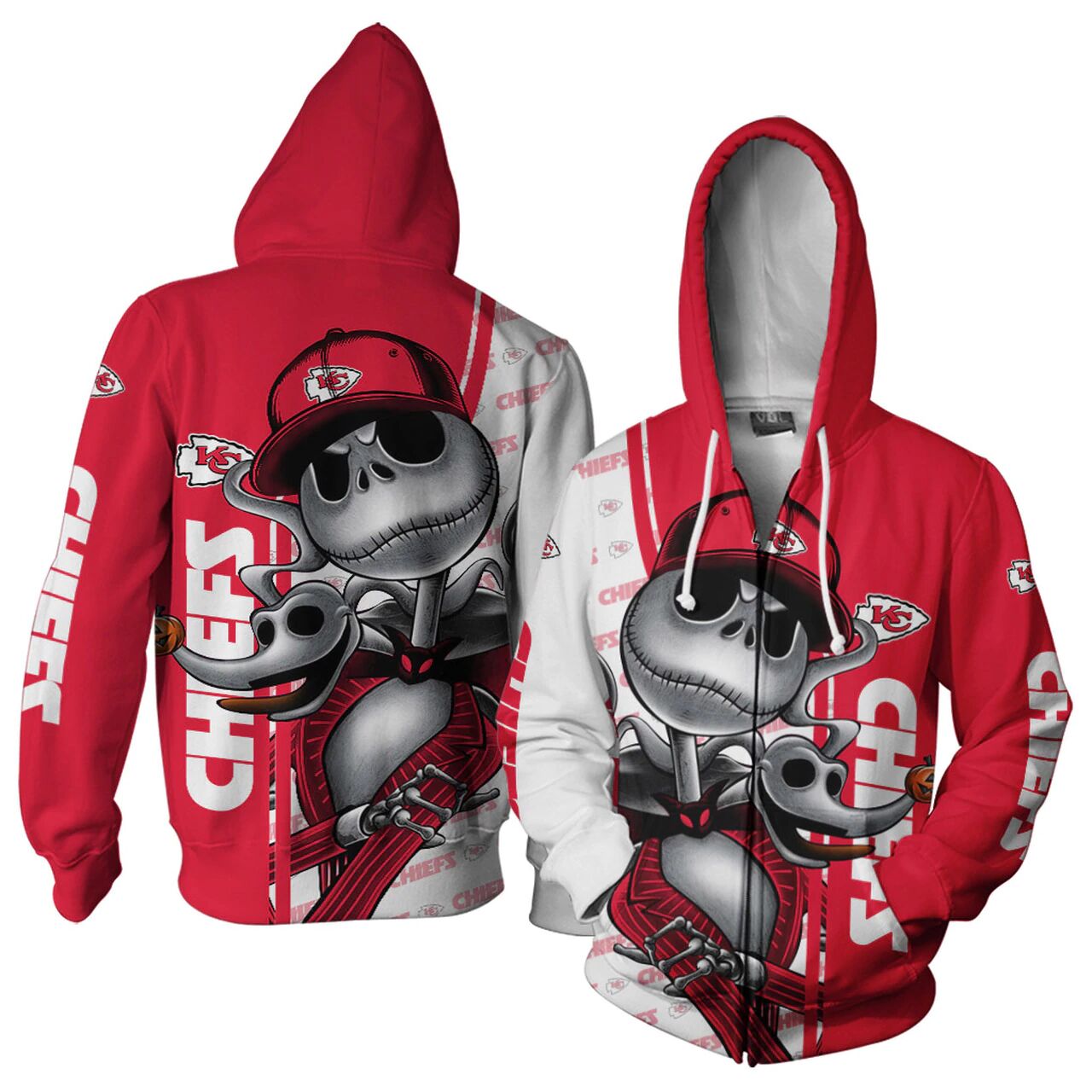 KANSAS CITY CHIEFS 3D HOODIE KKCC020