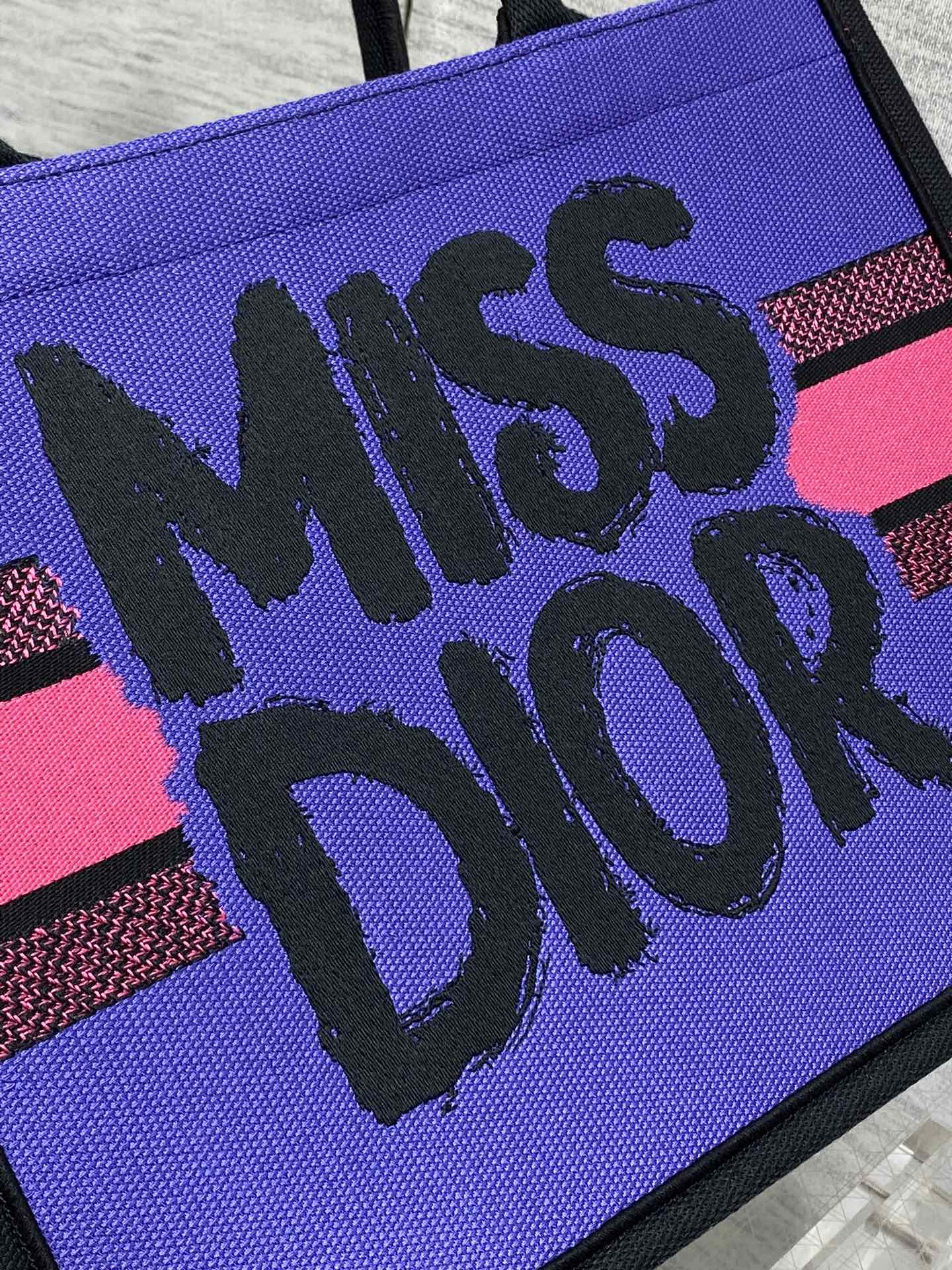 Dior Miss Embroidered Tote Shopping Bag