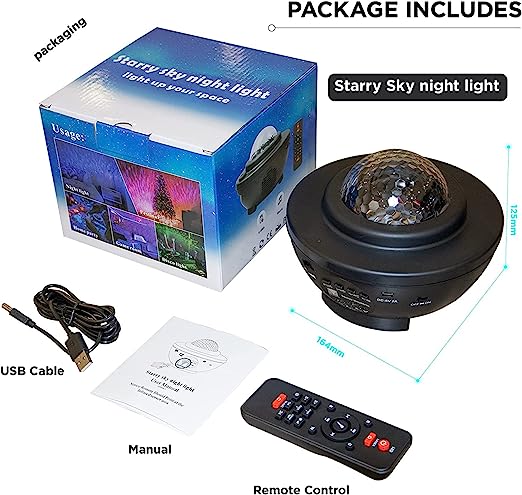 (🔥Last Day Promotion-SAVE 50% OFF)✨Galaxy Projector with Bluetooth Music Speaker-BUY 2 GET 10% OFF & FREE SHIPPING！