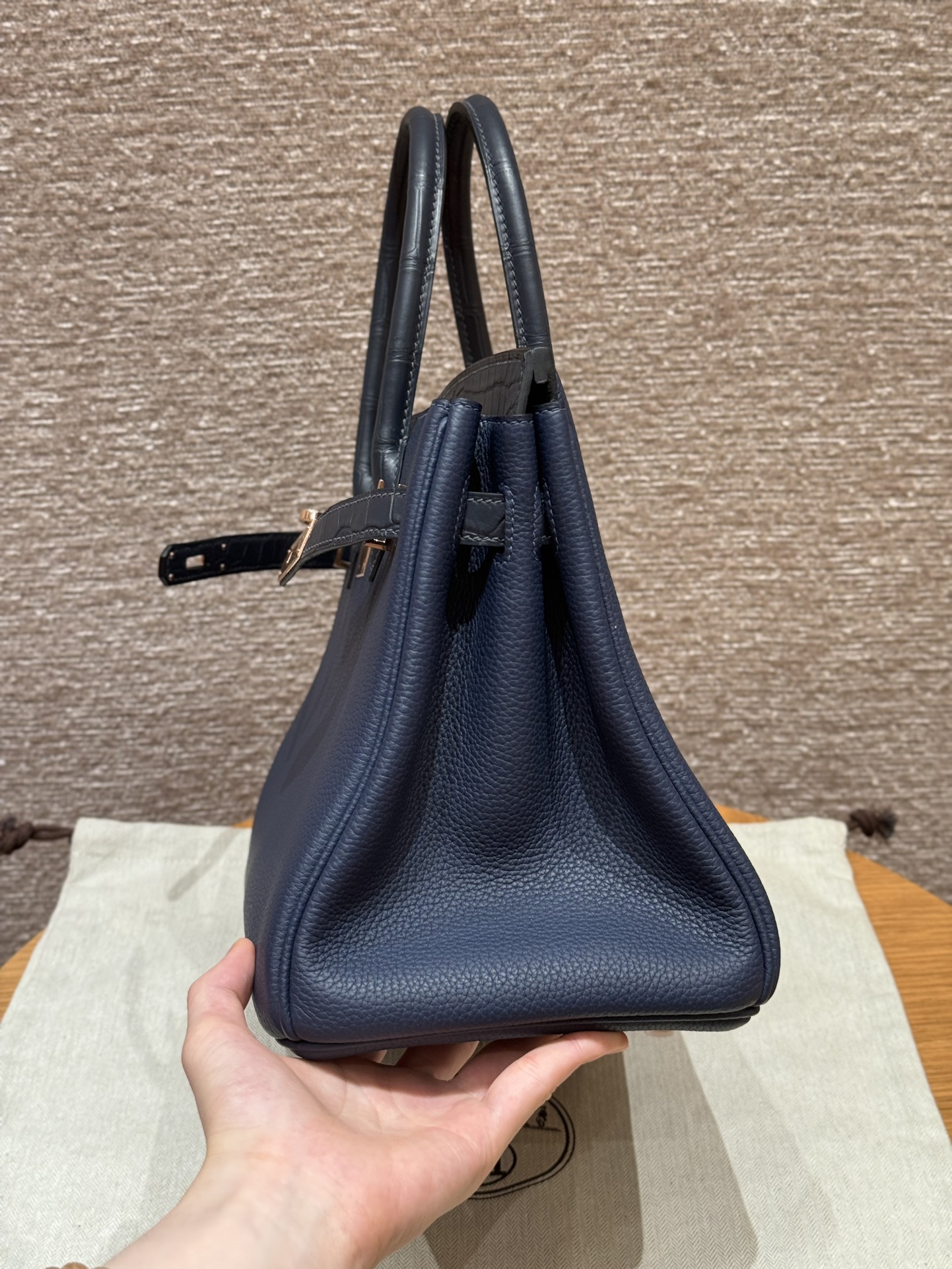Hermès Birkin Touch 73Blue saphir (Handmade to order)