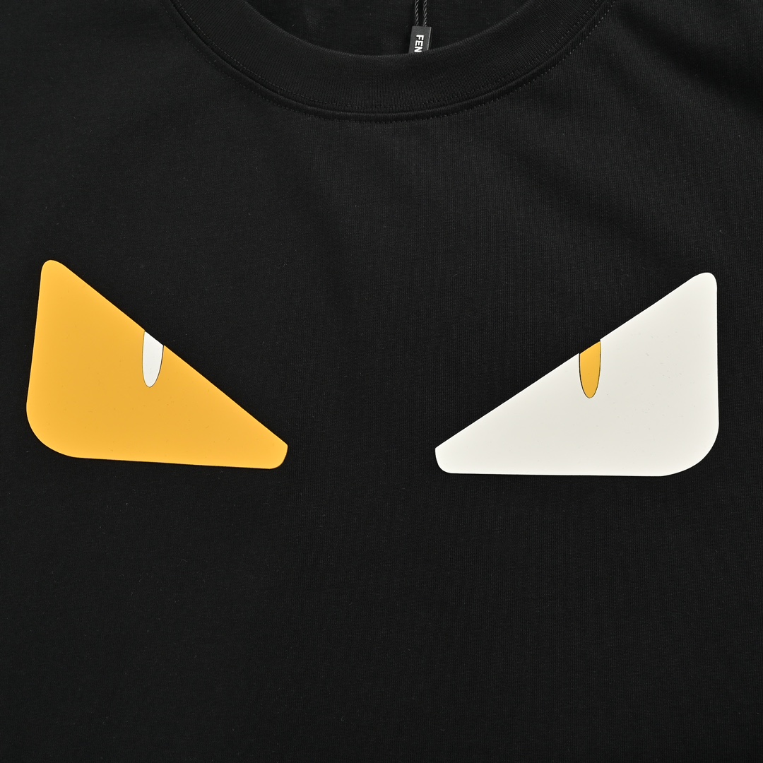 Fendi classic little monster rubber eyes short sleeve