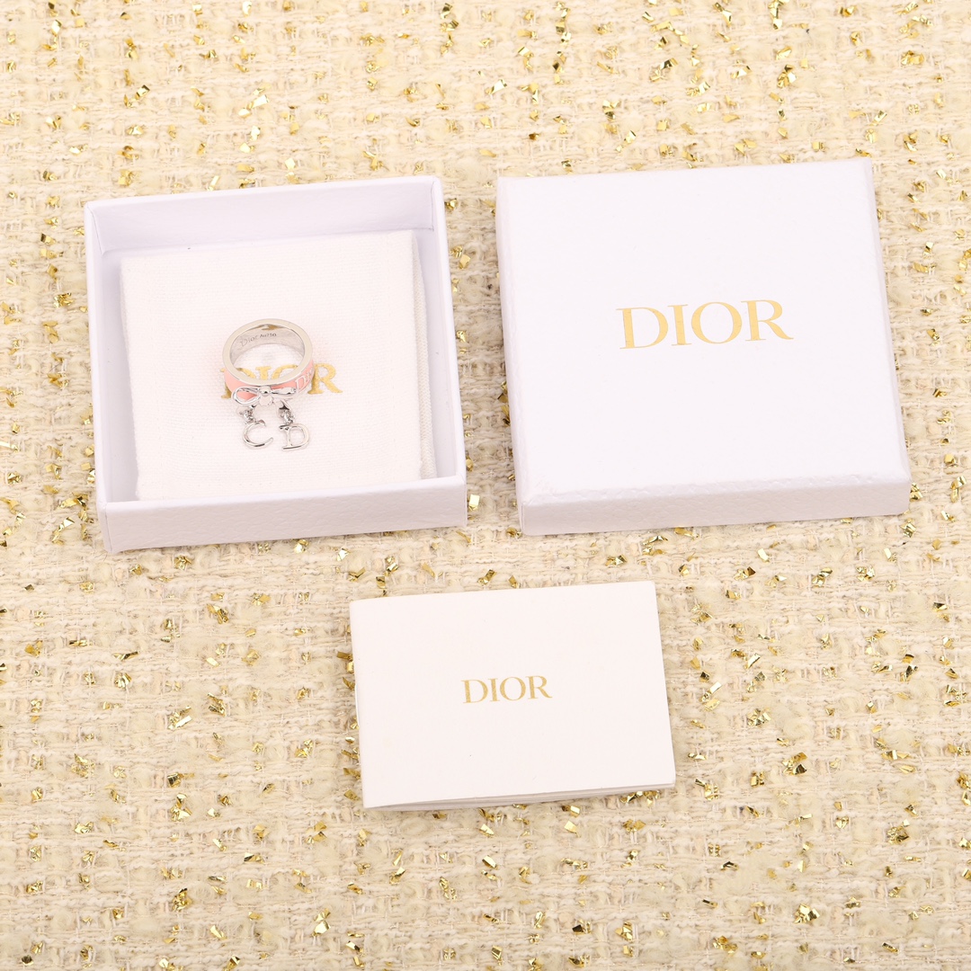 Dior Pink CD Ring