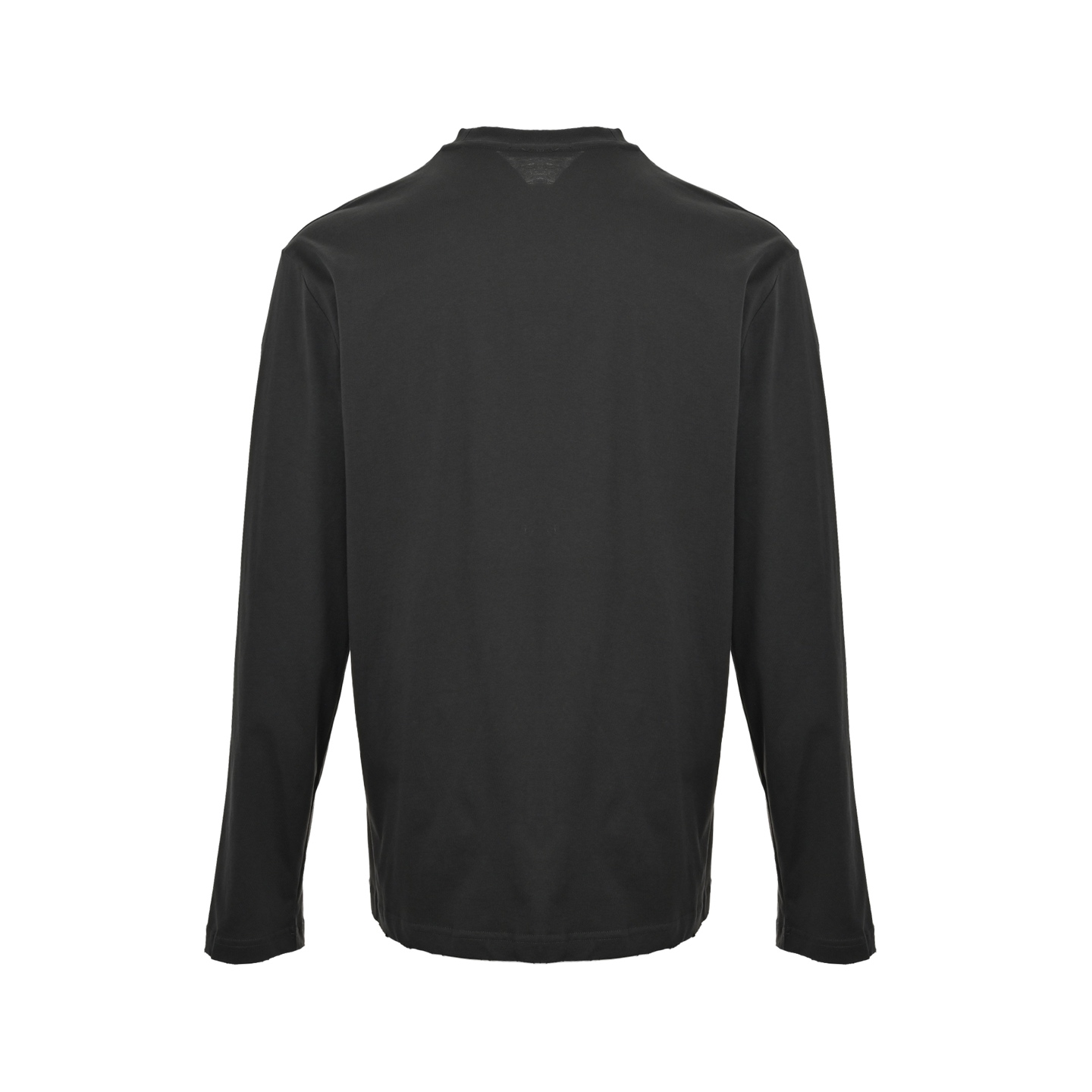 Prada 25Fw laser-burned triangle logo long-sleeved T-shirt