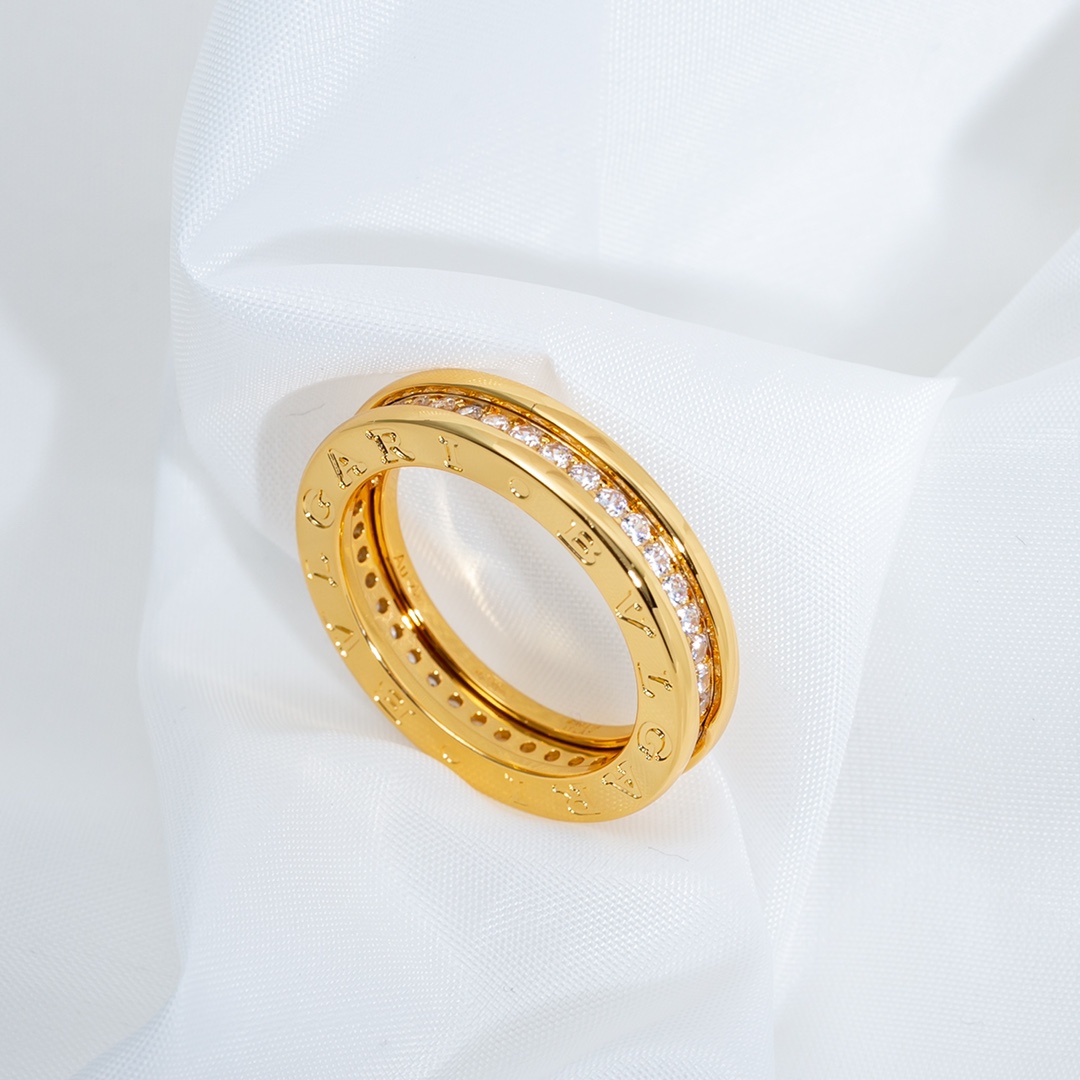 Bulgari zero single ring with diamond ring