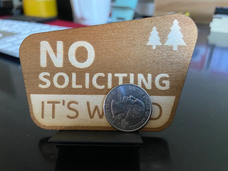 No Soliciting Sign