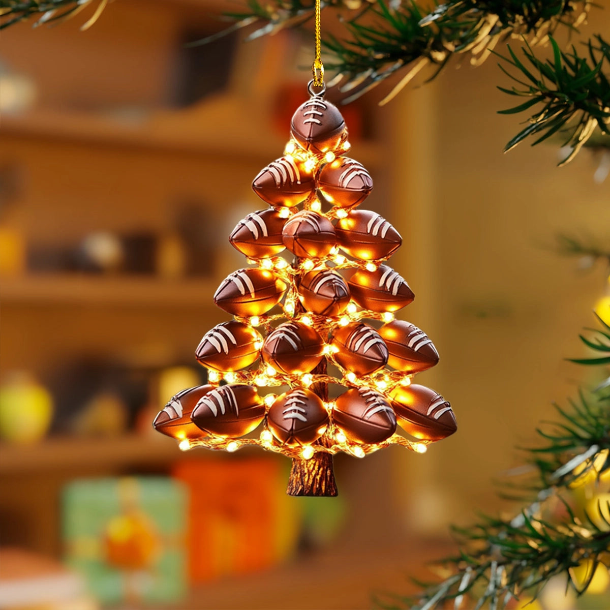 All-Star Football Christmas Ornament