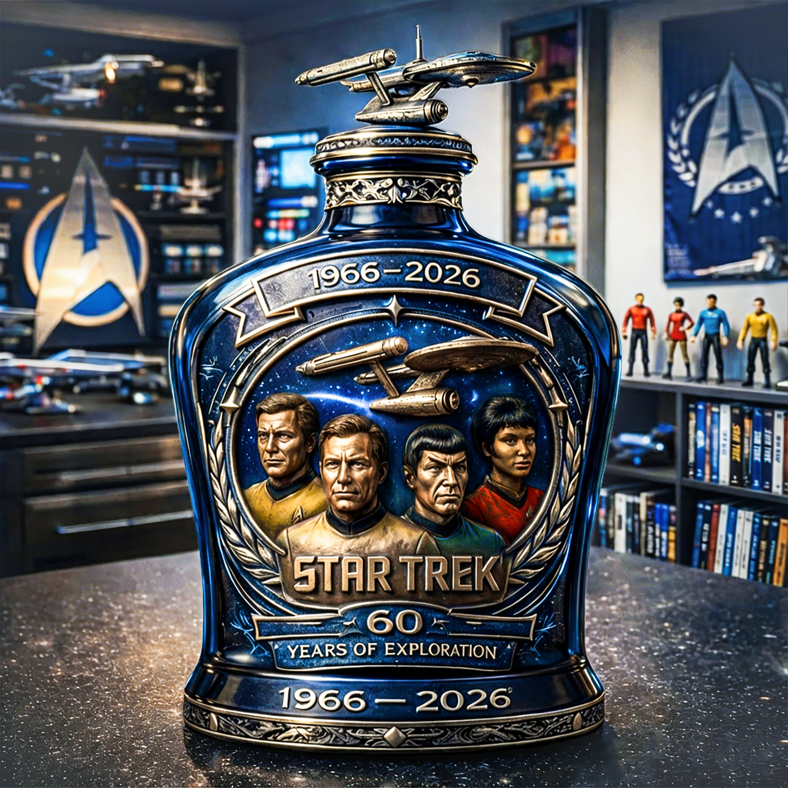 🖖🚀Star Trek 60th Anniversary Collector Bottle