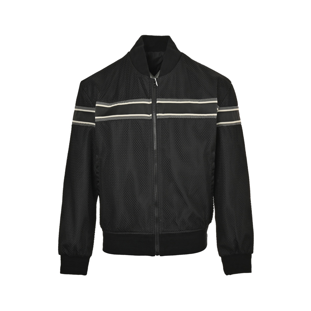 Dior 24Fw mesh webbing baseball jacket