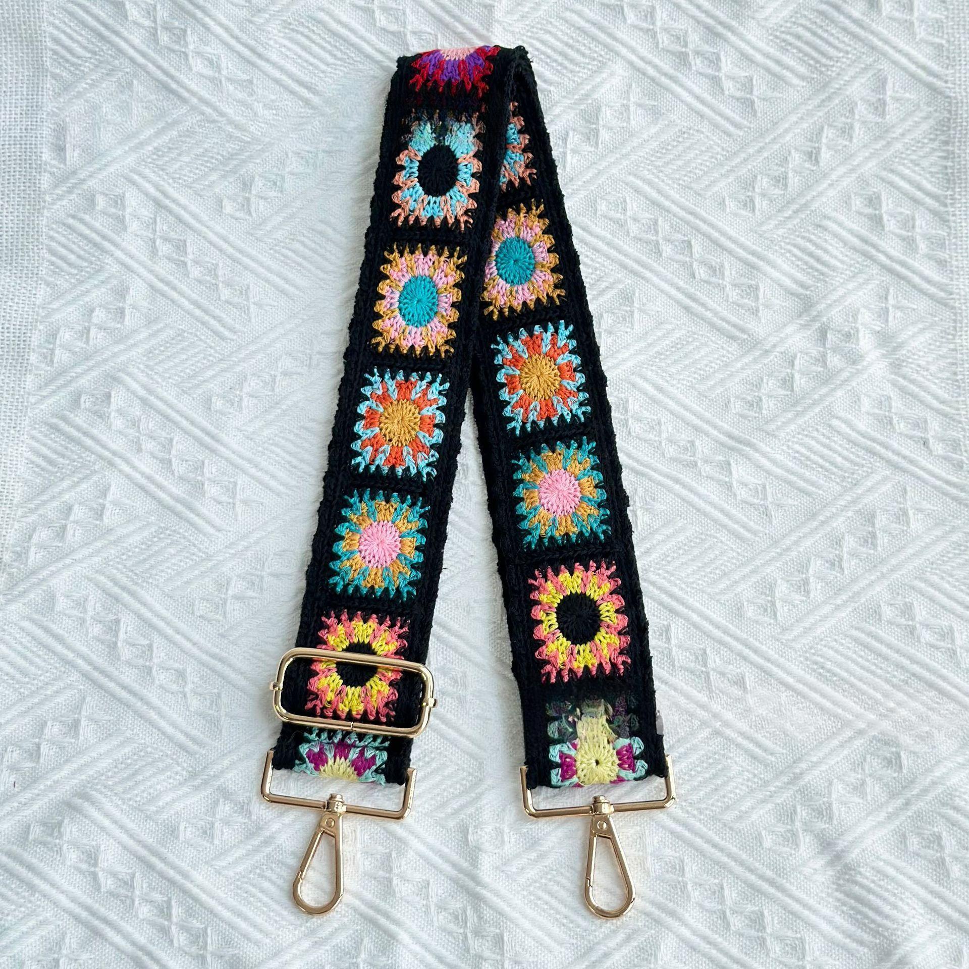 ✨👜Lovely ethnic art style floral shoulder straps🥰