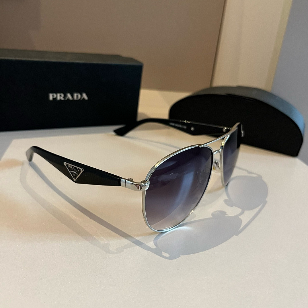 Prada round frame sunglasses