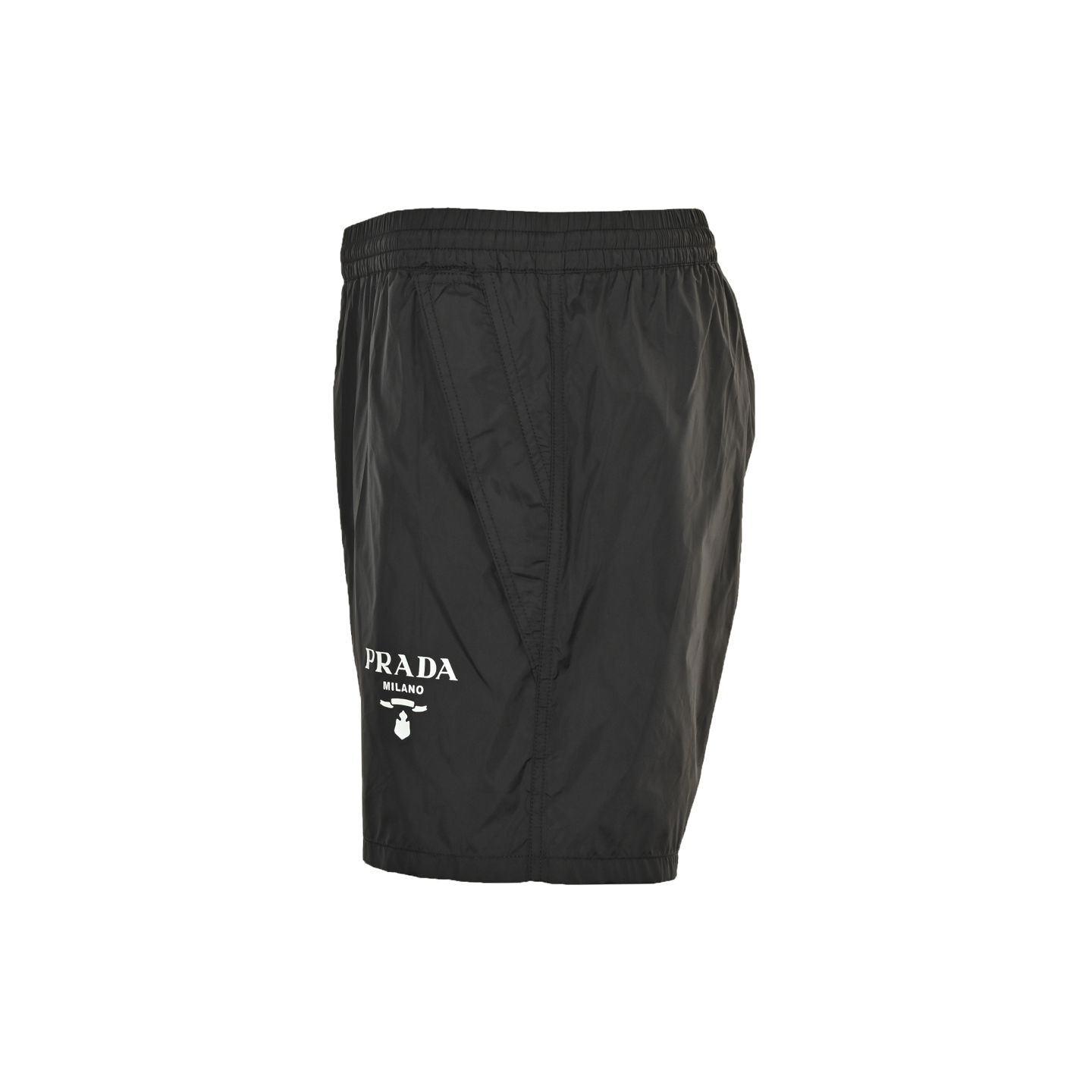 Prada 25ss printed logo nylon shorts