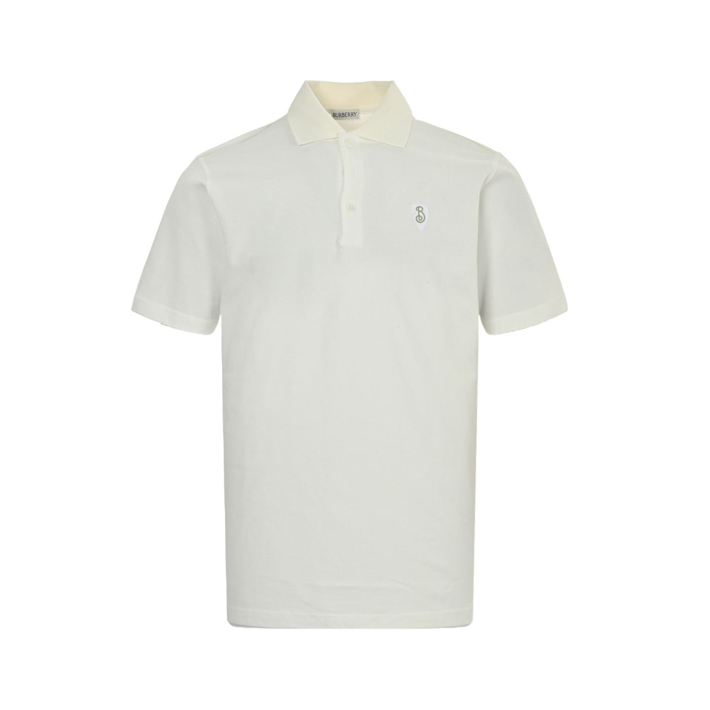 Burberry 25ss shield logo embroidered Polo short sleeve