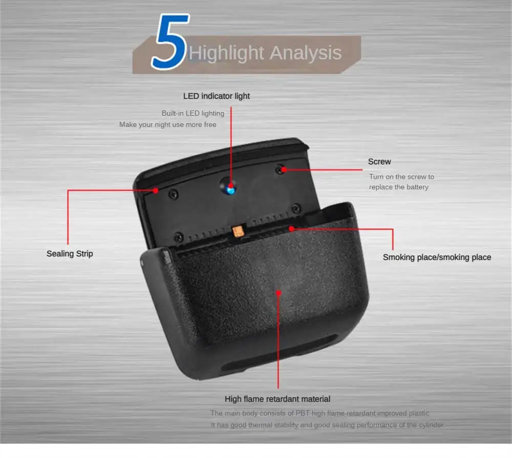 Universal Car Ashtray with Lights