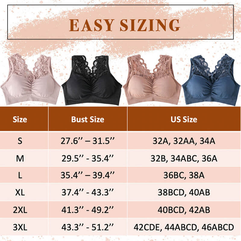 (🔥Christmas Hot Sale-50%OFF NOW) Push Up Comfort Super Elastic Breathable Lace Bra -Buy 5 GET 3 FREE & FREE SHIPPING