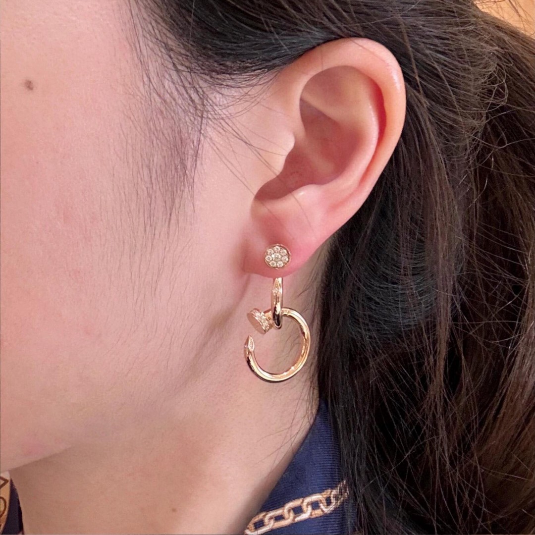 Cartier nail earrings