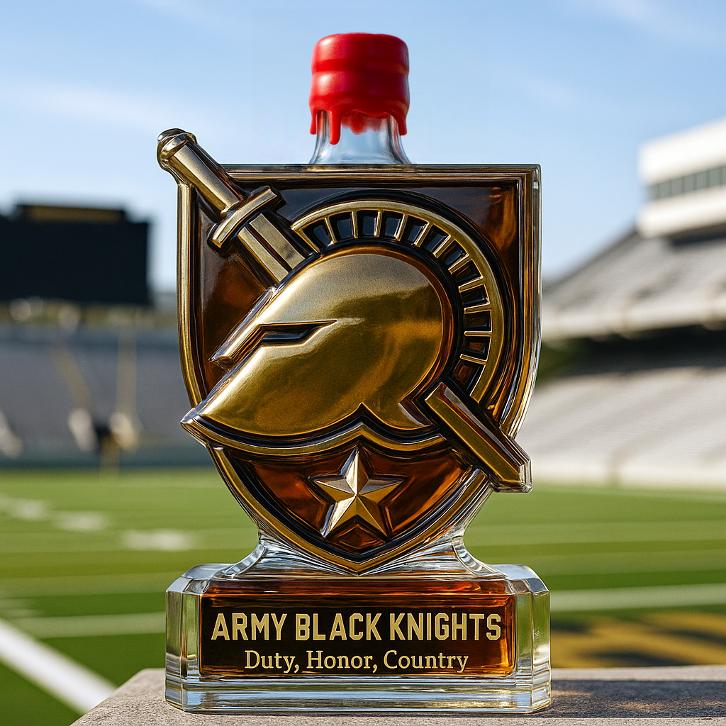 Army Black Knights Limited Edition Whiskey Bottle