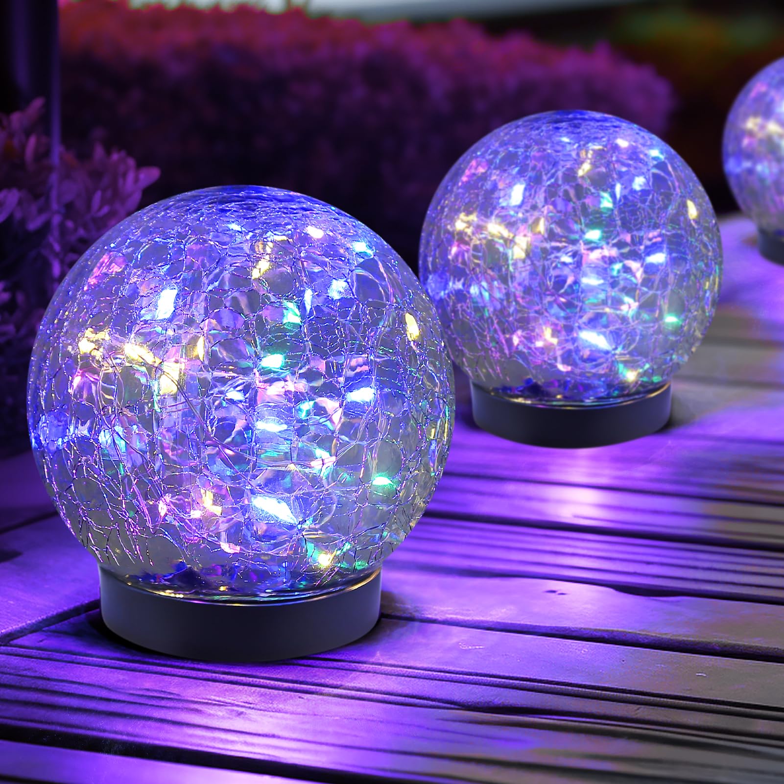 🔥Mother's Day Sale - 50% OFF🔥Cracked Glass Ball Solar Lights