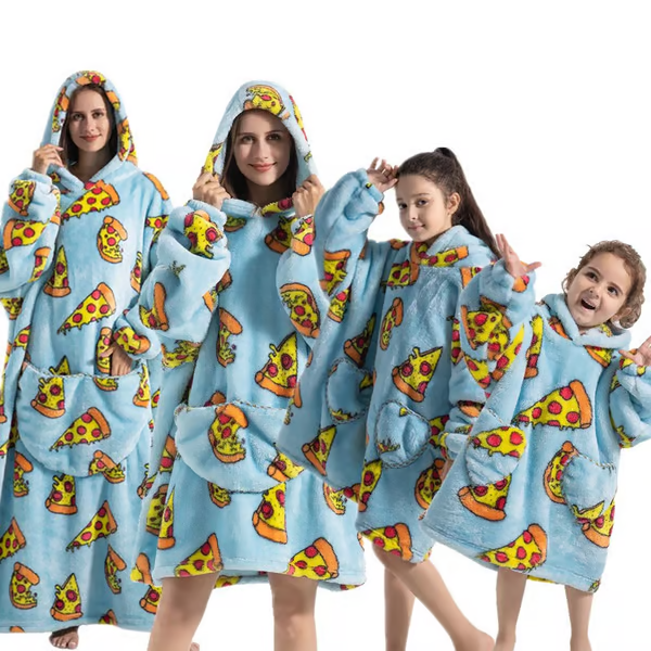 Cozy Oversized Blanket Hoodie with Big Pocket