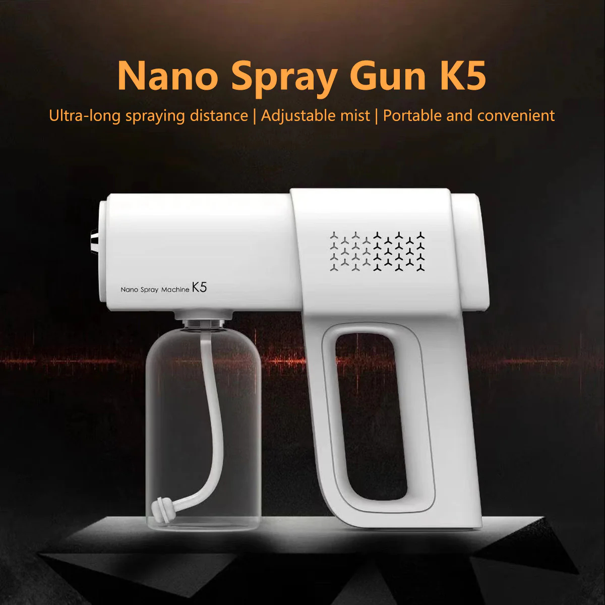 Professional Disinfectant Atomizer, Nano Sprayer with Blue Light
