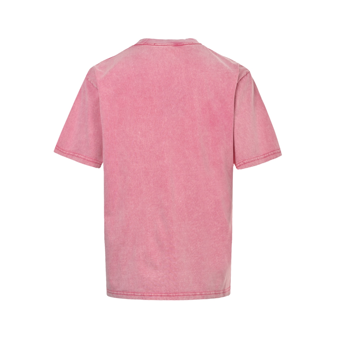 Louis Vuitton 25ss embroidered lettering washed distressed short sleeves