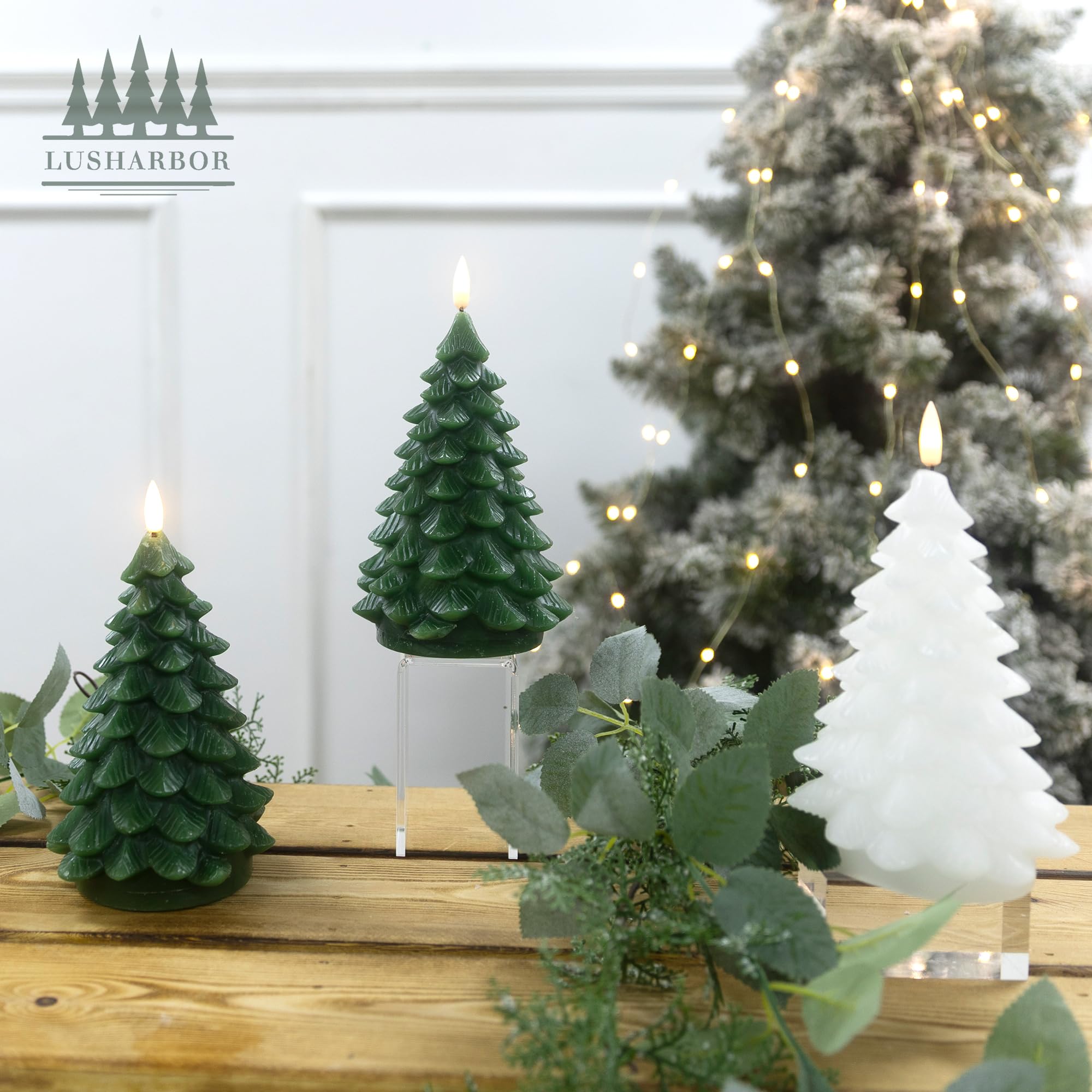 🎄Early Christmas Sale 49% OFF🎄2 Pack Christmas Tree Flameless Candles