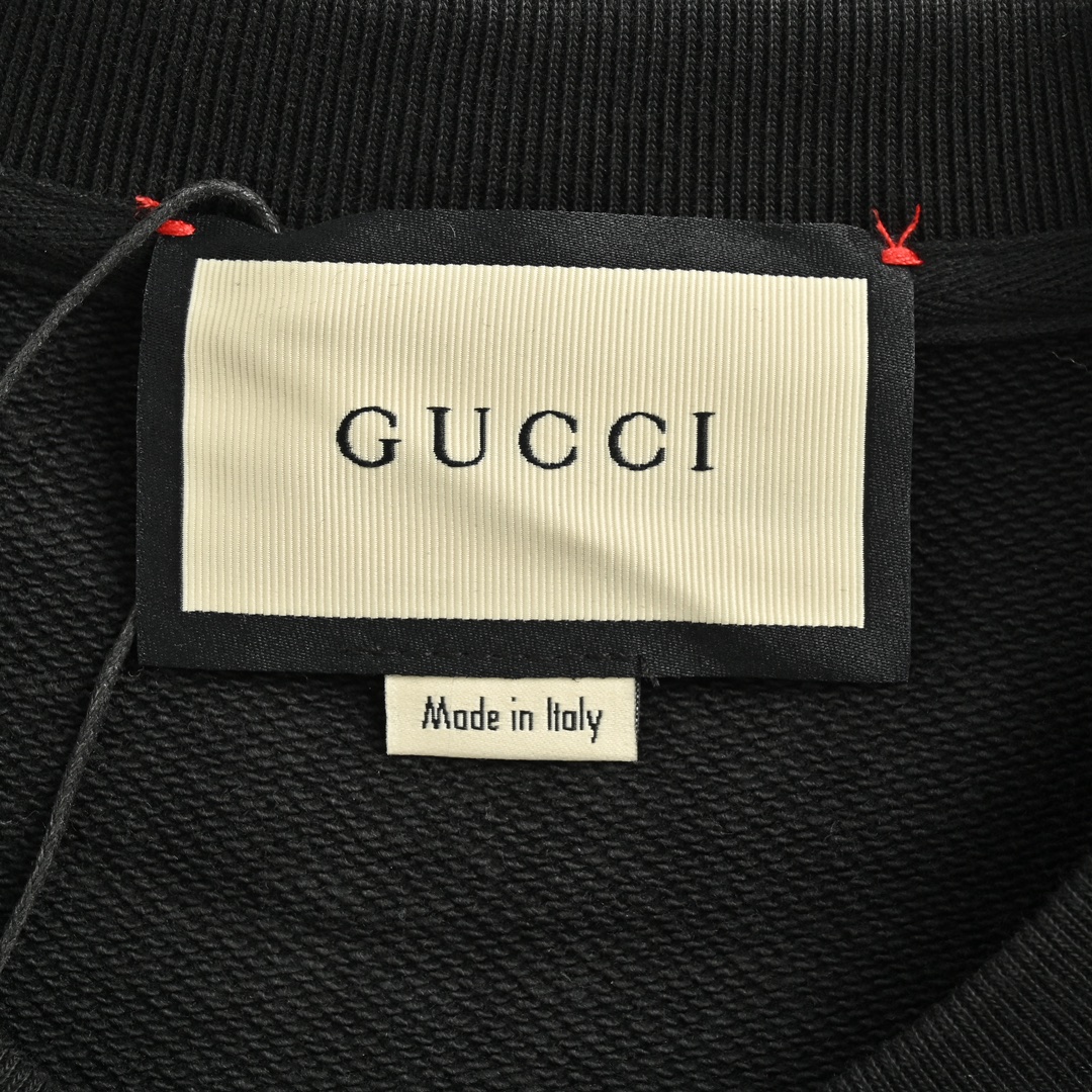 Gucci 24Fw obscure embroidered lettering crew neck sweatshirt