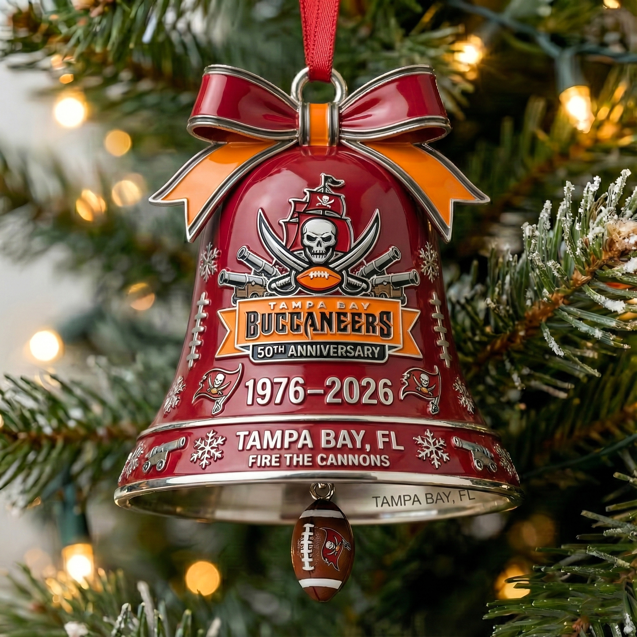 BUCS 50th Anniversary Bell Ornament