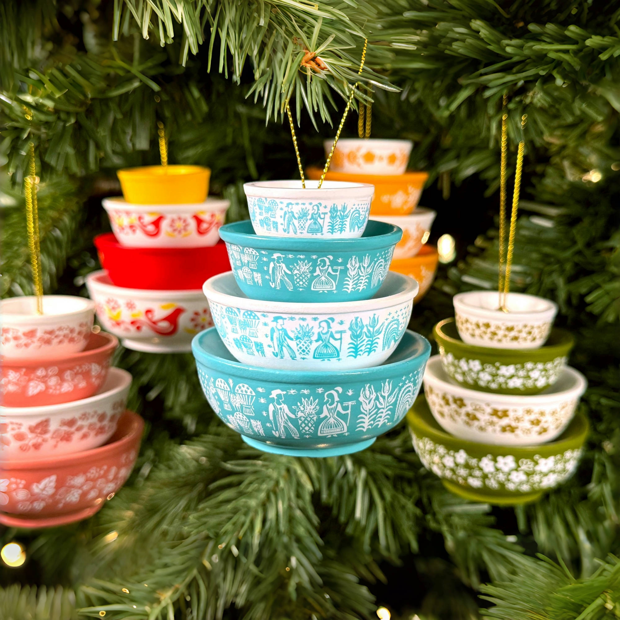 On Sale🔥Miniature Pyrex Bowl Stack Ornament