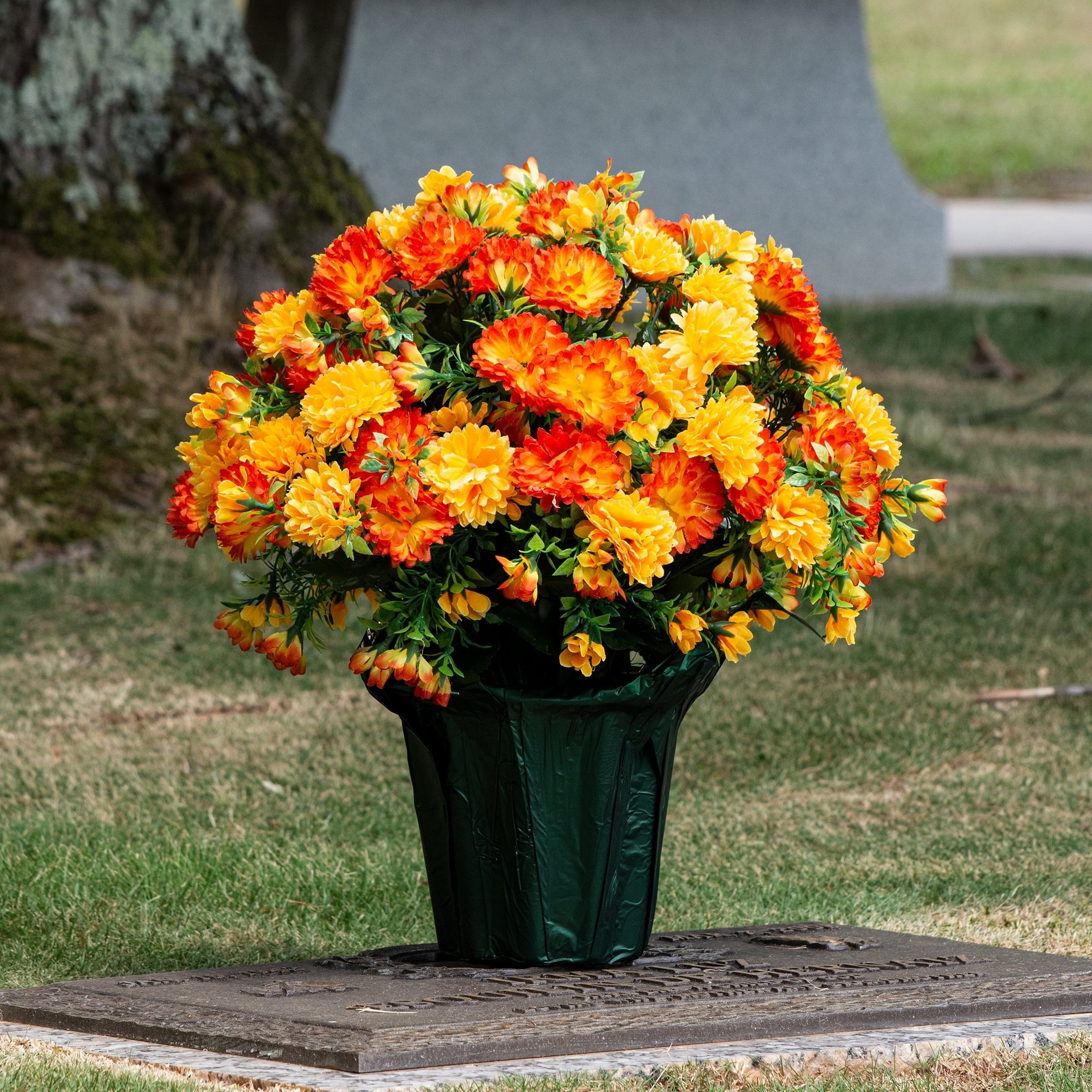 🏆Last Day 49% OFF⚡Artificial Flowers Sunset Garden Mums Bouquet Decoration - UV resistant, Waterproof, Windproof